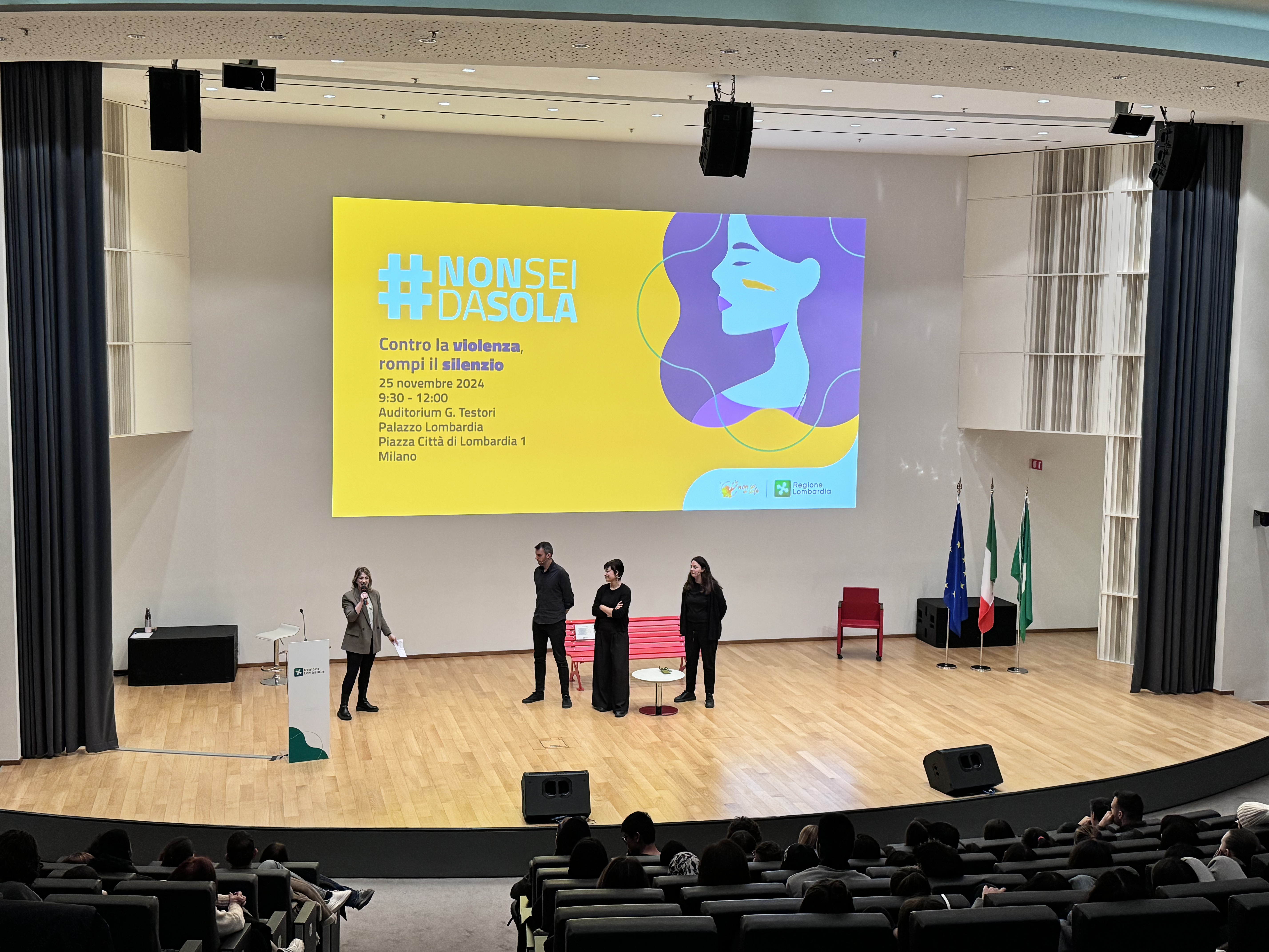 Psicologa sul palco in Testori